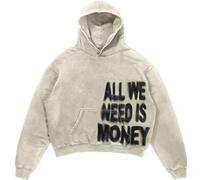 Silver Basic Canserbero All We Need Is Love Merch Graphic Felpa con cappuccio pullover manica lunga Donna Uomo Moda Casual Rapper Felpe hip hop streetwear M,Apricot-7