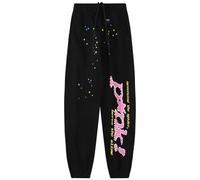 Silver Basic Donna Hip Hop Spider Web Printing Set Vintage Gothic Y2k 100% Cotone Felpa con cappuccio e pantaloni Unisex Christmas Gifts L,Nero Pant-1