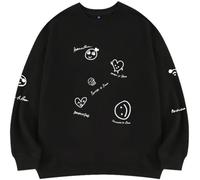 Silver Basic Felpa con Cappuccio da Uomo b-TS Permission To Dance Hip Hop a Maniche Lunghe Jimin Fan Felpa Support Pullover Unisex M,Nero-1