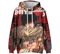 Silver Basic Kids Anime Saka-Moto Days Felpa con Cappuccio Unisex per Bambini Ragazzi e Ragazze 3D Cartoon Printed Pullover Trend Harajuku Vintage Sweatshirt 110,8-1