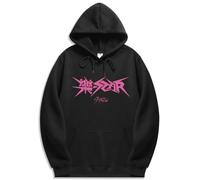 Silver Basic KPOP Stray-Kids 2023 Album Star Donna Felpe con Cappuccio Hip Hop Casual Moda Manica Lunga Hoodie Sweatshirt Streetwear Unisex M,Black-1