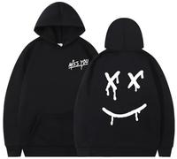 Silver Basic Louis_Tomlinson Felpa con Cappuccio Uomo/Donna con Cappuccio Streetwear Hip Hop Oversize Pullover Popular Fashion Hoodie a Tinta Unita L,Blackwhite-2
