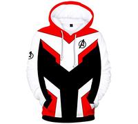 Silver Basic Ragazzi e Bambini Felpa con Cappuccio 3D Stampato Avengers Endgame Film Quantum Realm Uniforme ((Altezza: 165-170cm) L, Nero-B)…