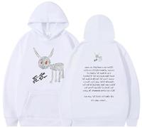 Silver Basic Rapper Drakee for all The Dogs Letter Donna Uomo Felpe con Cappuccio Fashion y2k Hip Hop Pullover M,WhiteBlack-1