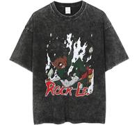 Silver Basic T-Shirt retrò in 100% Cotone da Uomo e Donna Anime Stampa Graphic Design Maglietta Arte Vintage Retro Design Tshirt XXL,Black9-1