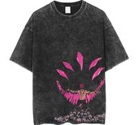 Silver Basic T-Shirt retrò in 100% Cotone da Uomo e Donna Anime Stampa Graphic Design Maglietta Arte Vintage Retro Design Tshirt 3XL,Black6-1