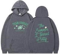 Silver Basic The Summer-1 Turned Prett Felpa con Cappuccio Invernale per Uomo E Donna Ragazze Adolescenti Felpa Girocollo A Maniche Lunghe con Tasca S,DeepGrey-1