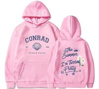 Silver Basic The Summer 1 Turned Prett y Felpe con Cappuccio Donna Uomo Manica Lunga Pullover Stampato Autunno/Inverno Hoodie Unisex M,Pink-1