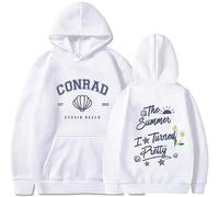 Silver Basic The Summer 1 Turned Prett y Felpe con Cappuccio Donna Uomo Manica Lunga Pullover Stampato Autunno/Inverno Hoodie Unisex M,White-1