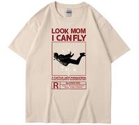 Silver Basic Travis×Ky Jack Astroworld Hiphop Summer Tee Mens Sportive Casual Traspiranti Look Mom I Can Fly Maglietta a Maniche Corte Unisex M,KAQIBAI-3