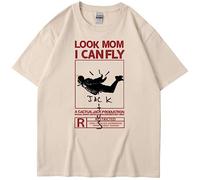 Silver Basic Travis×Ky Jack Astroworld Hiphop Summer Tee Mens Sportive Casual Traspiranti Look Mom I Can Fly Maglietta a Maniche Corte Unisex M,KAQIHEI-3