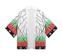 Silver Basic Unisex Anime Cardigan Kimono Costume Camicia Giacca Kimono,#Kochou Shinobu-5,L…