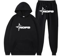 Silver Basic Uomo Donna NOFS Felpa Con Cappuccio Sportiva Streetwear Y2K Felpa & Pantaloni da Jogging Multicolor Tuta Unisex S,HEIBAI-2