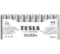 SILVER Batterie alcaline AAA (LR03, Micro matita, Shrink) 10 pezzi