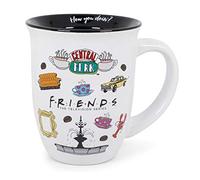 Silver Buffalo FRD3213K - Tazza in ceramica con logo Friends Icon Toss, colore: Bianco
