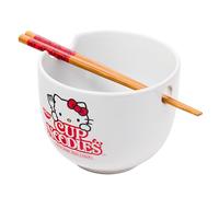 Silver Buffalo Hello Kitty Cup Noodles - Ciotola in ceramica Ramen con bacchette