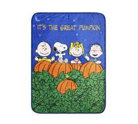 Silver Buffalo Peanuts "It's The Great Pumpkin" Coperta Plaid in Pile 45 x 60