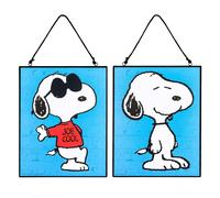 Silver Buffalo Peanuts Snoopy Joe Cool Segno Appendi Rev. Blu | 8 x 10 Pollici
