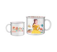 Silver Buffalo Princess Belle's Book Club Rose Jar - Decalcomania interna perlescente in ceramica, 590 ml, motivo: camper