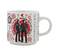 Silver Buffalo Supernatural - Tazza in ceramica impilabile con scritta "Join The Hunt", capacità 370 ml