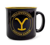Silver Buffalo Yellowstone Dutton Ranch - Tazza da caffè in ceramica senza BPA, per espresso, tè, capacità 590 ml