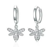 Silver Butterfly Dragonfly Bumble Bee Bat Cat Bunny Axolotl Highland Cow Frog Sloth Snake Dragon Dinosaur Dangle Dangly Drop Charm Earrings Insect Jewellery Gifts for Women