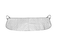 Silver Car Windshield Sunshade - Leaf Protector Dustproof Waterproof Windproof, All Season Elastic Band Sun Shade Ûniversal for Cars SUV Trucks