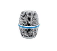 Silver Color RK324G Beta87A Griglia di ricambio per Shure BETA 87A microfono vocale a condensatore supercardioide con inserto in schiuma per parabrezza, confezione da 1