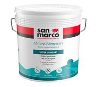 Silver confort Pittura lavabile 4 LT, igienizzante e antimuffa, a base di ioni d'argento che creano una barriera che previene la proliferazione del 99,9% dei batteri