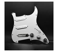 Silver Cover Pickup Single Coil SSS Pickguard Per Chitarra Elettrica Pickup Caricato Scratch Plate Precablato Per Chitarra For For ST Parti di ricambio per chitarre