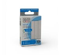 Silver Cross Airpore Cerotto Striscia Extra Traspirante con Garza Disinfettante 100 x 6 cm, 1 striscia