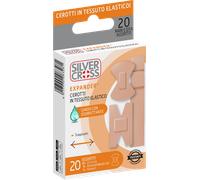 Silver Cross Expander Cerotti In Tessuto Elastico Mani-dita 20 Pezzi Assortiti