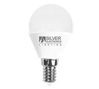 SILVER ELECTRONICS 961614 - Lampadina LED sferica, E14, 6W, 5000 K