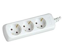 SILVER ELECTRONICS 9623 Ciabatta senza interruttore, Bianco, 3 prese / 1,5 metri