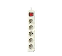 SILVER ELECTRONICS 9631 Ciabatta con interruttore, bianco, 5 prese / 3 metri