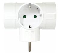 SILVER ELECTRONICS - Adattatore Per Prese Silver Electronics 9153 3500w Bianco 220 V