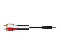 Silver Electronics - Cavo audio 2 RCA maschio/jack 3,5 mm maschio Lunghezza 2 metri