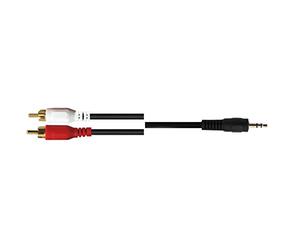Silver Electronics - Cavo audio 2 RCA maschio/jack 3,5 mm maschio Lunghezza 2 metri