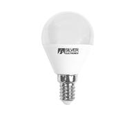 Silver Electronics LED sferica regolabile E14, 5 W, bianco