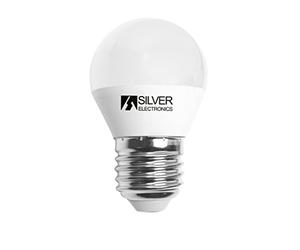 Silver Electronics LED sferica regolabile E27, 5 W, bianco
