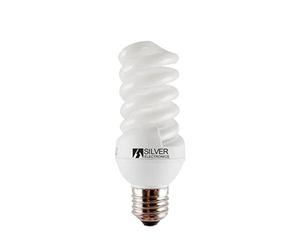 Silver Electronics Mini Full lampadine a risparmio energetico, 2700 K E27, 20 W, bianco