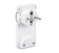 SILVER ELECTRONICS - Spina schuko Maschio Piatto Slim 16A 4.8mm Plastica Bianco Bulk
