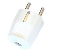 Silver Electronics - Spina spina spina elettrica maschio Schuko IP 20 3.500 W 16 A 250 V bianco