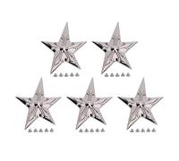 Silver Five Pointed Star Rivets, Rivet and Stud Set Suitable for Leather Garments, Bags, Craft Decoration and Restoration DIY