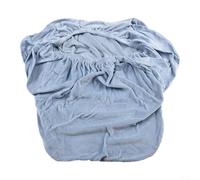 Silver Fox - Coprisedia in velluto con tessuto elasticizzato, progettato per poltrone alte in sala da pranzo e hotel, morbido peluche, resistente alle pieghe, facile da pulire (azzurro)