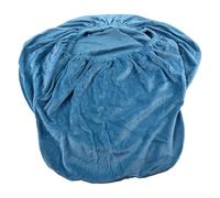 Silver Fox - Coprisedia in velluto con tessuto elasticizzato, progettato per poltrone alte in sala da pranzo e hotel, morbido peluche, resistente alle pieghe, facile da pulire (blu turchese)