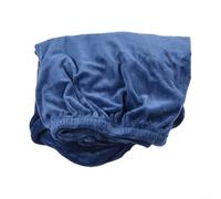 Silver Fox - Coprisedia in velluto con tessuto elasticizzato, progettato per poltrone alte in sala da pranzo e hotel, morbido peluche, resistente alle pieghe, facile da pulire (blu zaffiro)