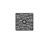 (Silver) GAN Timer-themed Magic Cube Mat Quick Stack Cup Training Mat Non-Slip Mouse Pad
