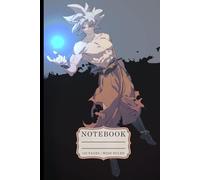Silver Haired Hero Journal: Dark Aesthetic Aesthetic Composition Book with Neon Blue Glow, Artistic Manga Style Notebook for School and Daily Notes