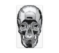Silver Human Skull Balloon Single Toggle Blank Wall Plate Light Switch Cover Decorativo 1 Gang per Cucina Camera Bagno Dimensioni 11,4 x 7 cm